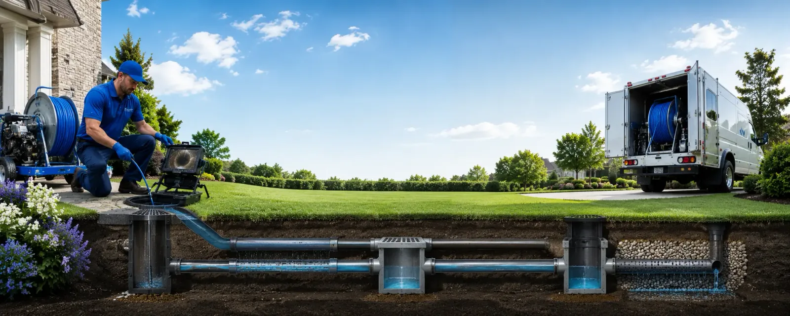 Outdoor drain cleaning information for Oakham, MA